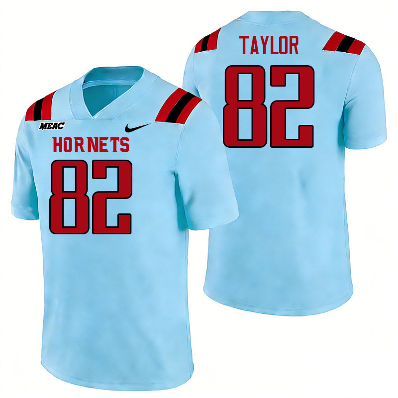 Delaware State Hornets #82 John Taylor College Football Jerseys,Uniforms Stitched-Light Blue